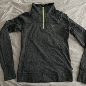 Gray Quarter Zip Activewear from VS PINK